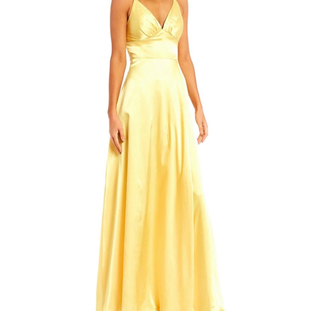 Dillards Yellow Prom Dress